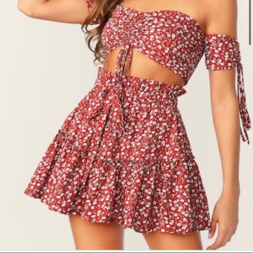 Floral Set - Skirt & Top